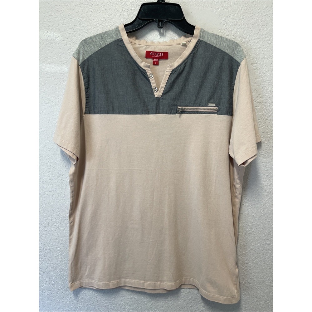 Guess Men's Shirt Short Sleeve Size Lg.